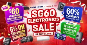 Audio House catalogue in Singapore | Our best offers for you | 2025-07-25T00:00:00.000Z - 2025-08-03T00:00:00.000Z