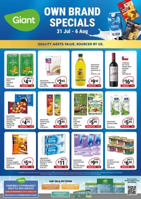 Giant catalogue in Singapore | Own Brand Specials | 2025-07-31T00:00:00.000Z - 2025-08-06T00:00:00.000Z