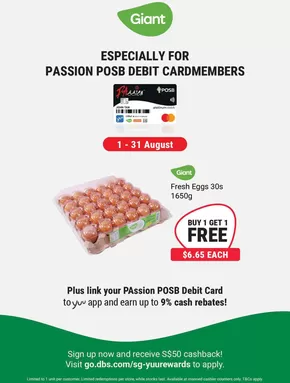 Giant catalogue in Singapore | PAssion POSB Debit Card Buy 1 Get 1 Free | 2025-08-01T00:00:00.000Z - 2025-08-31T00:00:00.000Z