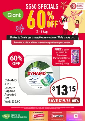 Giant catalogue in Singapore | SG60 Specials | 2025-08-02T00:00:00.000Z - 2025-08-03T00:00:00.000Z