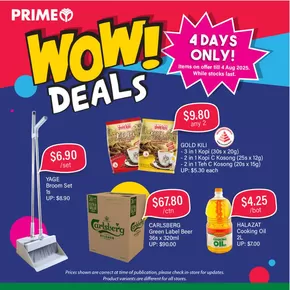 Prime Supermarket catalogue in Singapore | Save now with our deals | 2025-08-02T00:00:00.000Z - 2025-08-04T00:00:00.000Z