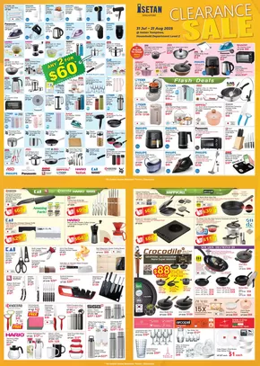 Isetan catalogue | Exclusive bargains | 2025-07-31T00:00:00.000Z - 2025-08-21T00:00:00.000Z