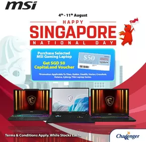 Challenger catalogue in Singapore | Our best offers for you | 2025-08-04T00:00:00.000Z - 2025-08-11T00:00:00.000Z