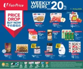 FairPrice catalogue in Singapore | Price Drop Buy Now - Weekly Offers From 20% Off | 2025-08-07T00:00:00.000Z - 2025-08-13T00:00:00.000Z