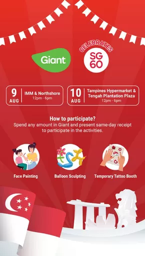Giant catalogue in Singapore | Low Prices on things that matter to you | 2025-06-26T00:00:00.000Z - 2025-08-10T00:00:00.000Z