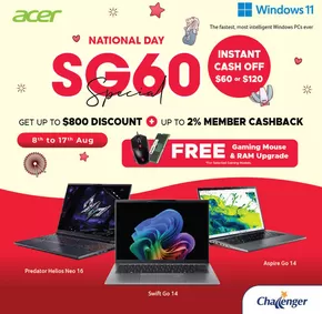 Challenger catalogue in Singapore | Top deals and discounts | 2025-08-08T00:00:00.000Z - 2025-08-17T00:00:00.000Z