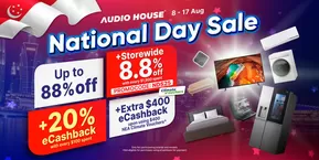 Audio House catalogue in Singapore | Exclusive bargains | 2025-08-08T00:00:00.000Z - 2025-08-17T00:00:00.000Z