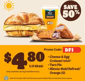 Burger King catalogue in Singapore | Great offer for all customers | 2025-08-14T00:00:00.000Z - 2025-10-05T00:00:00.000Z
