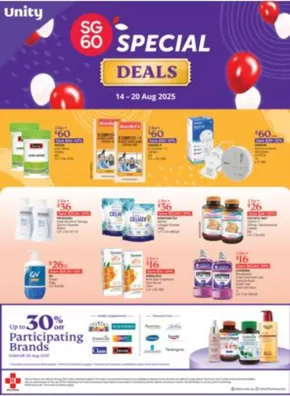 FairPrice catalogue in Singapore | Unity SG60 Deals | 2025-08-14T00:00:00.000Z - 2025-08-20T00:00:00.000Z