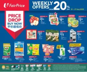 FairPrice catalogue in Singapore | Price Drop Buy Now - Weekly Offers From 20% Off | 2025-08-21T00:00:00.000Z - 2025-08-27T00:00:00.000Z