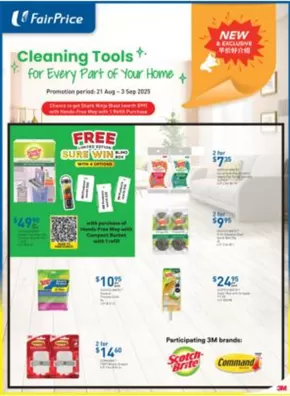 FairPrice catalogue in Singapore | Cleaning Tools For Every Part Of Your Home | 2025-08-21T00:00:00.000Z - 2025-09-03T00:00:00.000Z