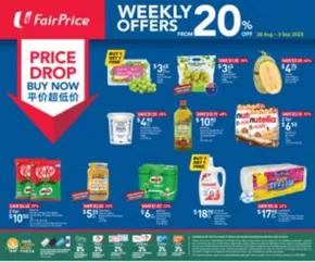 FairPrice catalogue in Singapore | Price Drop Buy Now - Weekly Offers From 20% Off | 2025-08-28T00:00:00.000Z - 2025-09-03T00:00:00.000Z