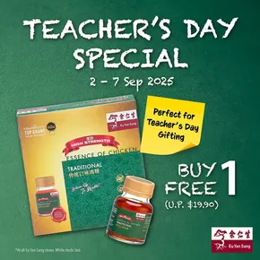 Eu Yan Sang catalogue in Singapore | Exclusive deals and bargains | 2025-09-04T00:00:00.000Z - 2025-09-18T00:00:00.000Z