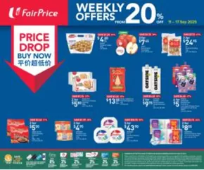 FairPrice catalogue in Singapore | Price Drop Buy Now - Weekly Offers From 20% Off | 2025-09-11T00:00:00.000Z - 2025-09-17T00:00:00.000Z