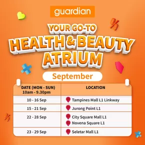 Guardian catalogue in Singapore | Attractive special offers for everyone | 2025-09-13T00:00:00.000Z - 2025-09-27T00:00:00.000Z
