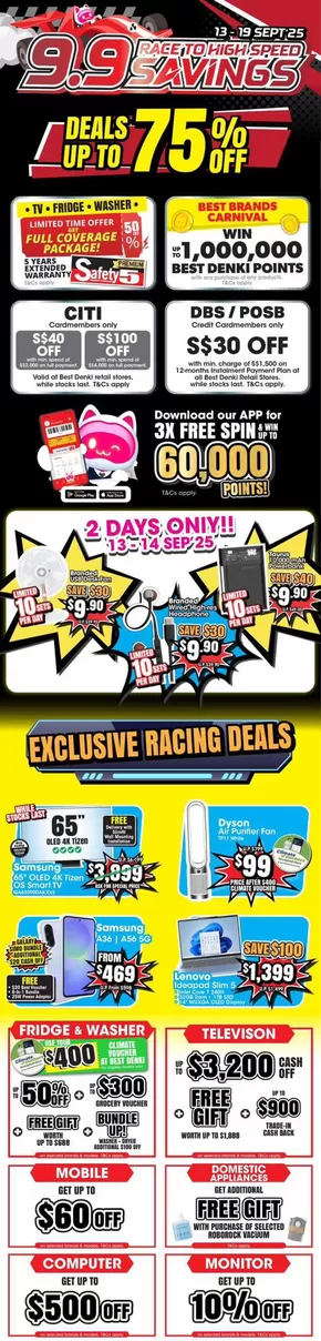 Best Denki catalogue in Singapore | Discounts and promotions | 2025-09-15T00:00:00.000Z - 2025-09-29T00:00:00.000Z