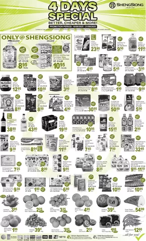 Sheng Siong catalogue in Singapore | 4 Days Special | 2025-09-18T00:00:00.000Z - 2025-10-02T00:00:00.000Z