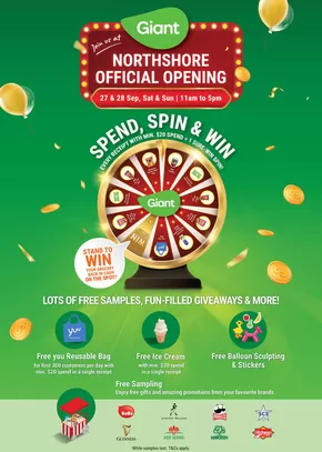 Giant catalogue in Singapore | Northshore Opening Activation | 2025-07-31T00:00:00.000Z - 2025-09-28T00:00:00.000Z