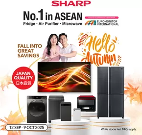 Sharp catalogue in Singapore | Great offer for all customers | 2025-09-24T00:00:00.000Z - 2025-10-08T00:00:00.000Z