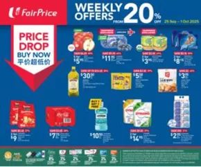 FairPrice catalogue in Singapore | Price Drop Buy Now - Weekly Offers From 20% Off | 2025-09-25T00:00:00.000Z - 2025-10-01T00:00:00.000Z