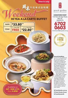 Peach Garden catalogue | Weekend High Tea Buffet (Chinatown Point) | 2025-10-09T00:00:00.000Z - 2025-10-23T00:00:00.000Z