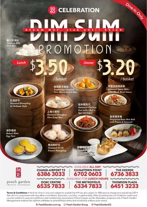 Peach Garden catalogue in Singapore | SG60 $3.50 Dim Sum | 2025-10-18T00:00:00.000Z - 2025-11-01T00:00:00.000Z
