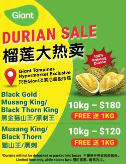 Giant catalogue | Tampines Hypermarket Durian Season Sale | 2025-11-06T00:00:00.000Z - 2025-11-20T00:00:00.000Z