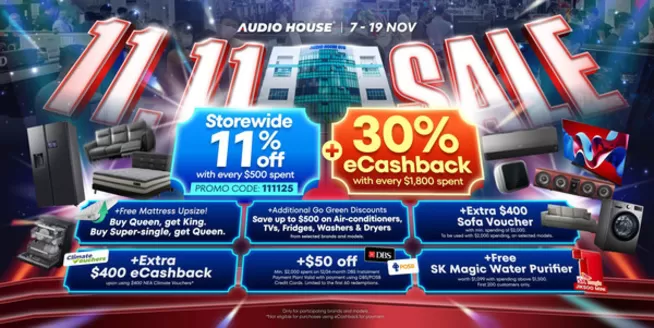 Audio House catalogue in Singapore | Current special promotions | 2025-11-07T00:00:00.000Z - 2025-11-19T00:00:00.000Z