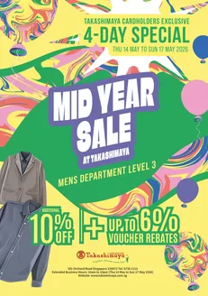 Takashimaya catalogue | May 10% Card Day Mens Catalogue | 2026-05-14T00:00:00.000Z - 2026-05-17T00:00:00.000Z