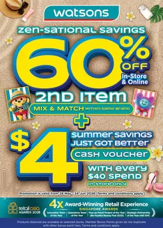 Watsons catalogue | Watsons promotion | 2026-05-28T00:00:00.000Z - 2026-06-24T00:00:00.000Z