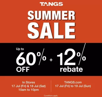 Tangs catalogue | Current special promotions | 2026-07-17T00:00:00.000Z - 2026-07-19T00:00:00.000Z