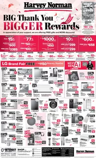 Harvey Norman catalogue | Straits Times 18 July Big Thank You Bigger Rewards | 2026-07-01T00:00:00.000Z - 2026-08-31T00:00:00.000Z
