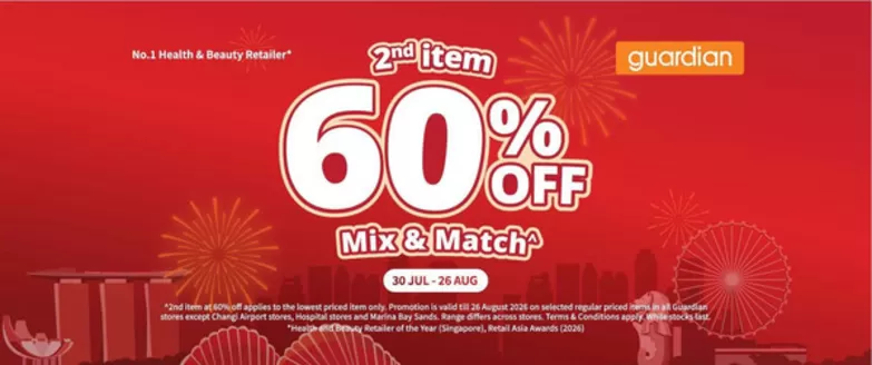 Guardian catalogue in Singapore | Great offer for bargain hunters | 2026-07-30T00:00:00.000Z - 2026-08-26T00:00:00.000Z
