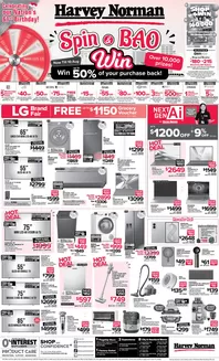 Harvey Norman catalogue | Straits Times 1 August Spin & Bao Win | 2026-07-23T00:00:00.000Z - 2026-08-26T00:00:00.000Z