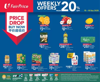 FairPrice catalogue in Singapore | Price Drop Buy Now - Weekly Offers From 20 Off | 2026-09-10T00:00:00.000Z - 2026-09-16T00:00:00.000Z