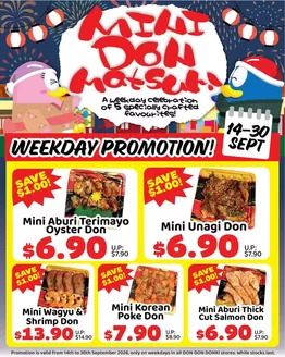 Don Don Donki catalogue in Bukit Merah | Current special promotions | 2026-09-14T00:00:00.000Z - 2026-09-30T00:00:00.000Z