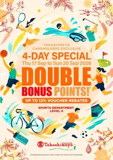 Takashimaya catalogue | 2026 Sep Dbp Sports Catalogue | 2026-09-17T00:00:00.000Z - 2026-09-20T00:00:00.000Z