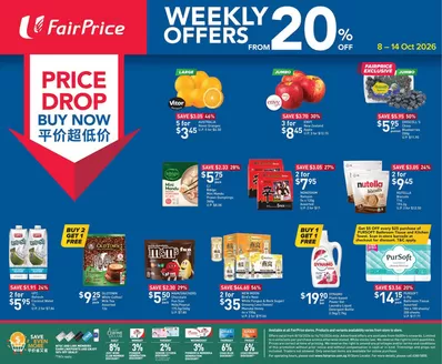 FairPrice catalogue in Singapore | Price Drop Buy Now - Weekly Offers From 20 Off | 2026-10-08T00:00:00.000Z - 2026-10-14T00:00:00.000Z