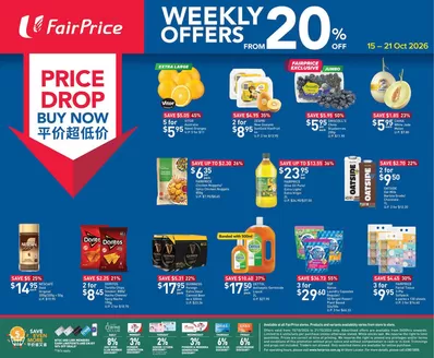 FairPrice catalogue in Singapore | Price Drop Buy Now - Weekly Offers From 20 Off | 2026-10-15T00:00:00.000Z - 2026-10-21T00:00:00.000Z