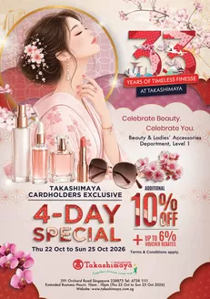 Takashimaya catalogue | 2026 Oct 10% Beauty Catalogue | 2026-10-22T00:00:00.000Z - 2026-10-25T00:00:00.000Z