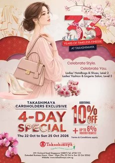 Takashimaya catalogue | 2026 Oct 10% Ladies' Catalogue | 2026-10-22T00:00:00.000Z - 2026-10-25T00:00:00.000Z