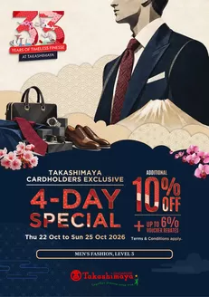 Takashimaya catalogue | 2026 Oct 10% Men's' Catalogue | 2026-10-22T00:00:00.000Z - 2026-10-25T00:00:00.000Z