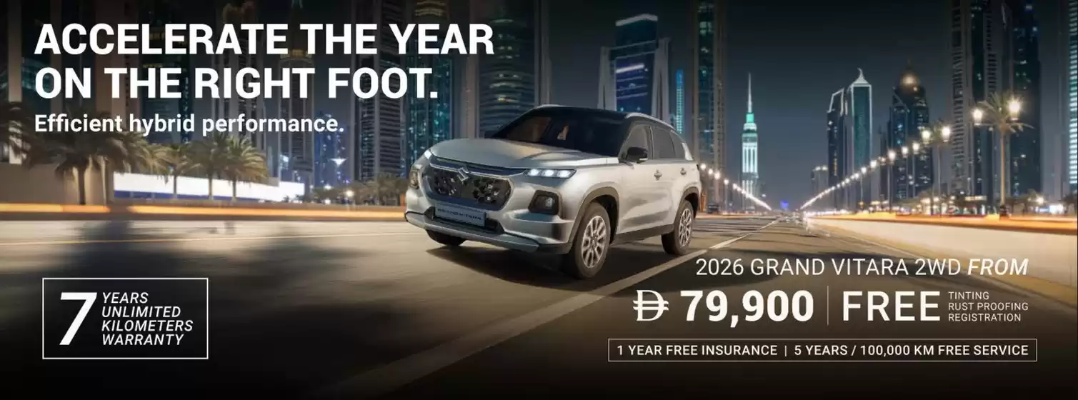 Suzuki catalogue in Kalba | 2026 GRAND VITARA 2WD | 2026-01-07T00:00:00.000Z - 2026-01-31T00:00:00.000Z