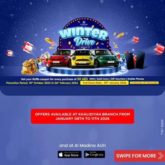 Al Madina catalogue in Sharjah | Winter Drive! Khalidiya | 2026-01-09T00:00:00.000Z - 2026-01-11T00:00:00.000Z