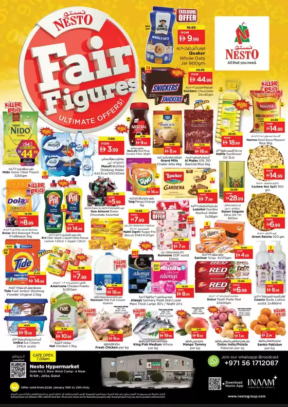Nesto catalogue | Fair Figures At Nesto Hypermarket Jafza | 2026-01-19T00:00:00.000Z - 2026-01-22T00:00:00.000Z