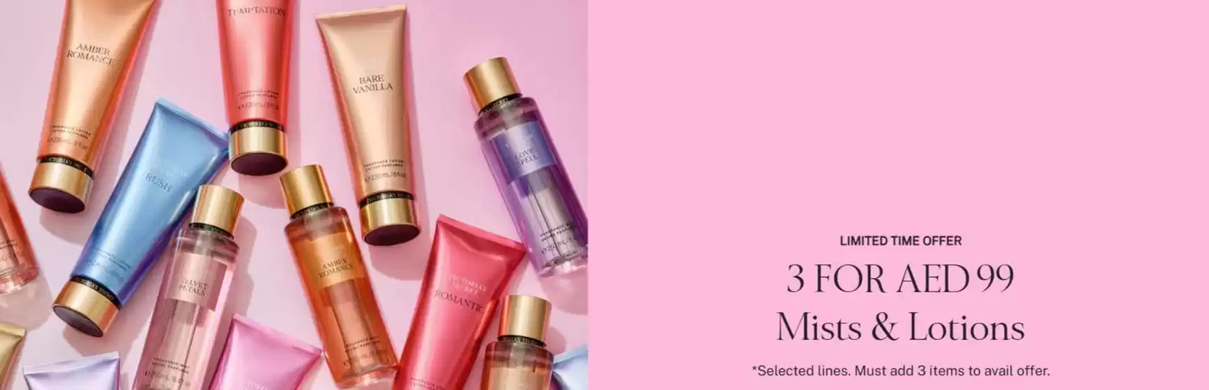 Victoria's Secret catalogue in Al Nahda | The Mist Collection 3 For AED 99 | 2026-01-28T00:00:00.000Z - 2026-01-31T00:00:00.000Z
