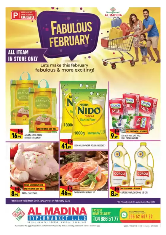 Al Madina catalogue in Al Dhaid | Discounts and promotions | 2026-01-30T00:00:00.000Z - 2026-02-01T00:00:00.000Z