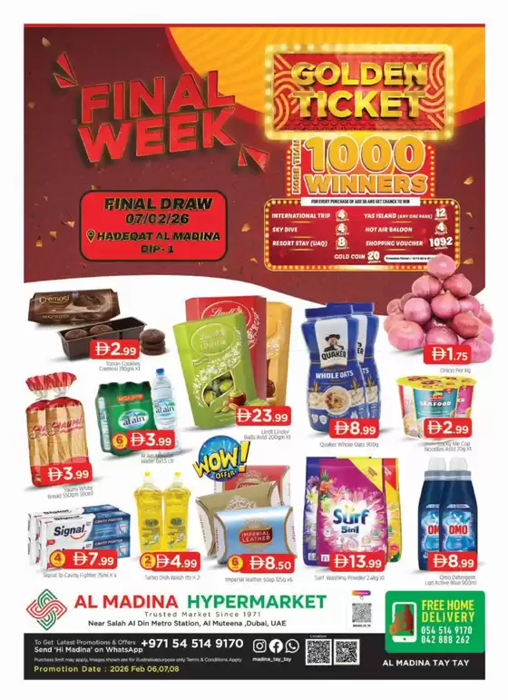 Al Madina catalogue in Ruwais | Top offers for thrifty shoppers | 2026-02-06T00:00:00.000Z - 2026-02-08T00:00:00.000Z