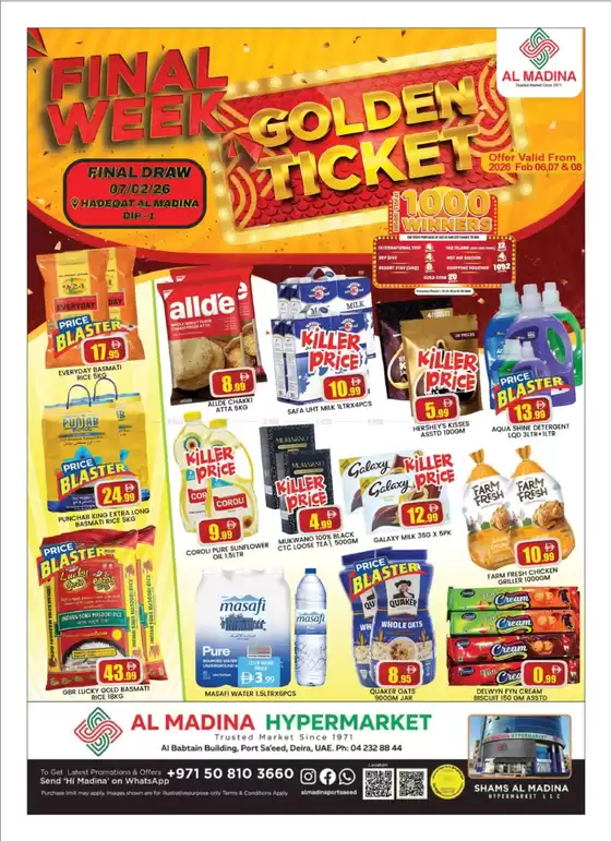 Al Madina catalogue in Ruwais | Great discounts on selected products | 2026-02-06T00:00:00.000Z - 2026-02-08T00:00:00.000Z