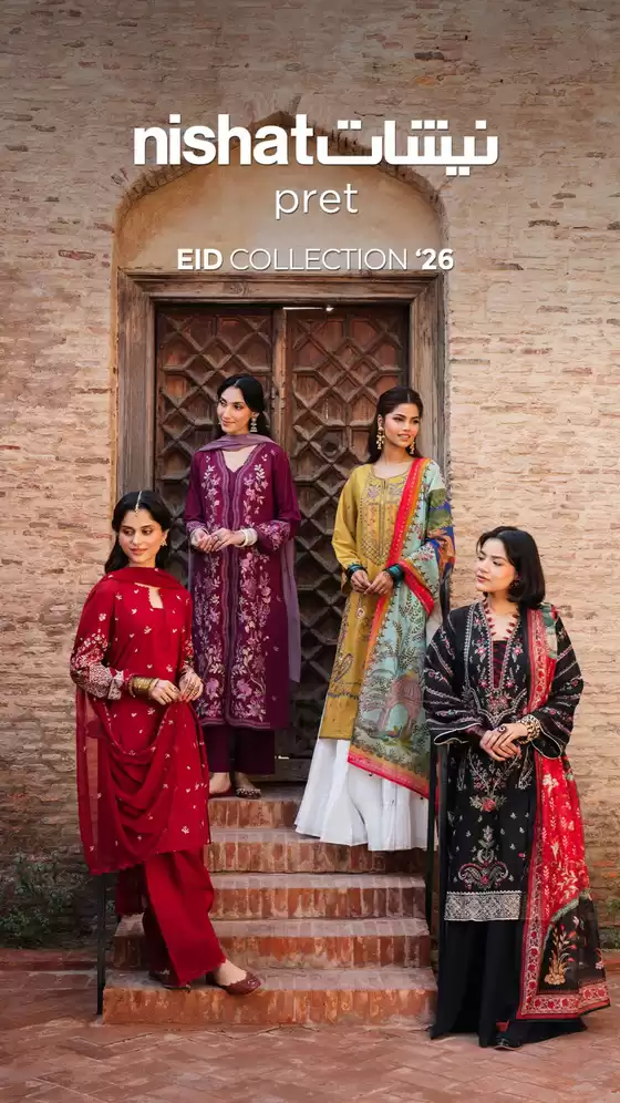 Nishat linen catalogue in Dubai | Luxury Pret Palace of Love | 2026-02-16T00:00:00.000Z - 2026-03-20T00:00:00.000Z
